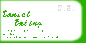daniel baling business card